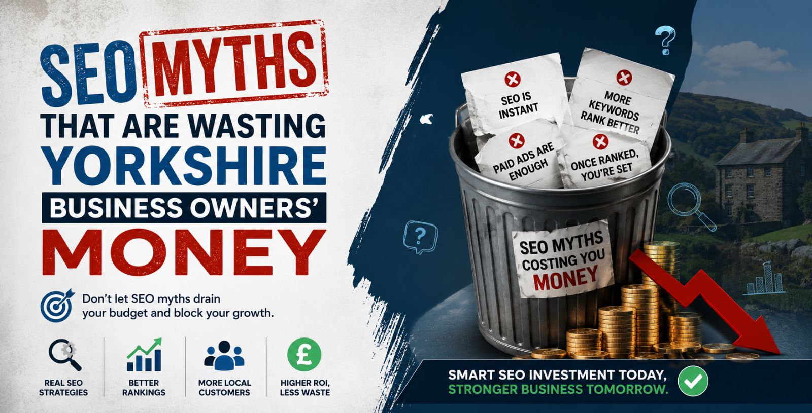 SEO Myths That Are Wasting Yorkshire Business Owners' Money